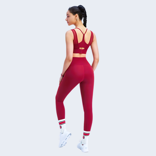 BB Mesh Sports Bra and Leggings Set