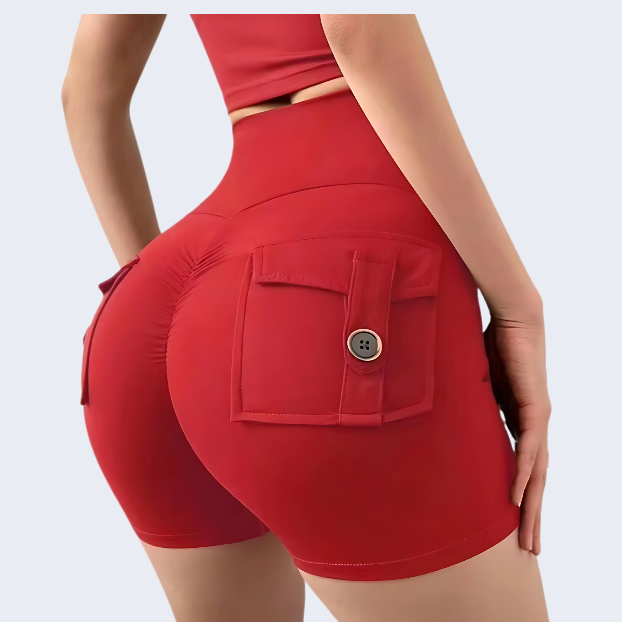 Active Shorts With Back Pockets